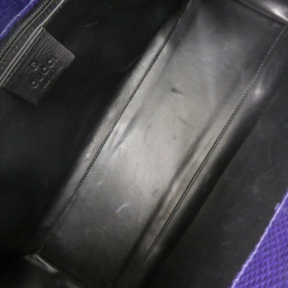 Gucci Jackie Sea Python Blue Handbag - image 5